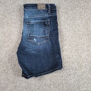 BKE Payton Denim Shorts Women's Size‎ 34 Dark Wash Distressed Casual